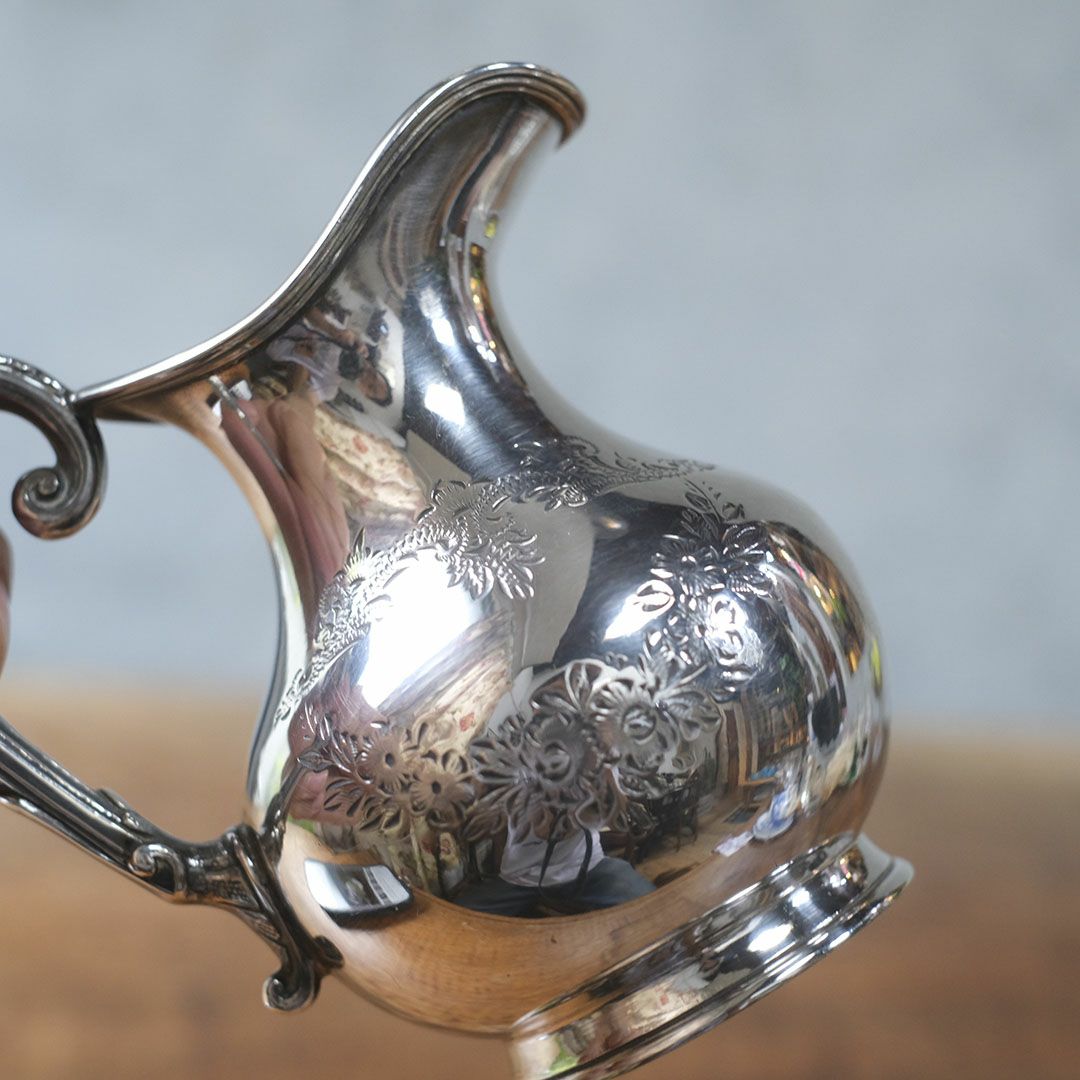 アンティークミルクジャグ イギリス シルバープレート ミルクポット4