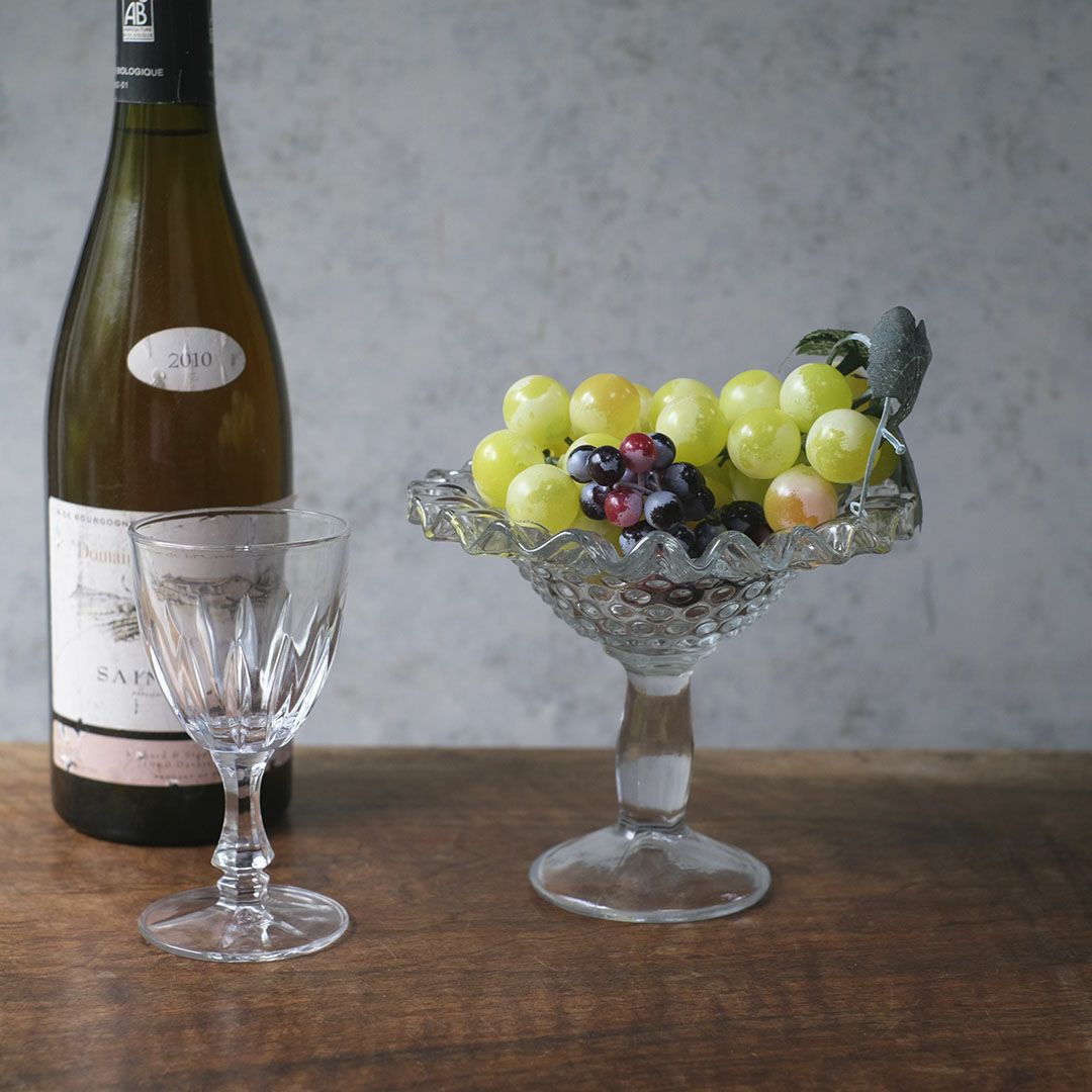 アンティークガラスコンポートスタンド イギリス デザートカップ3