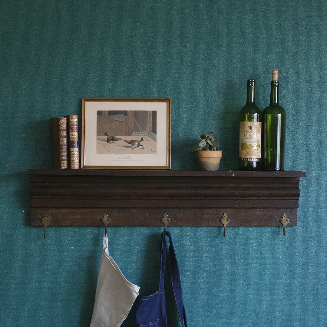 アンティークウォールシェルフ フックボード フランス アンティーク家具