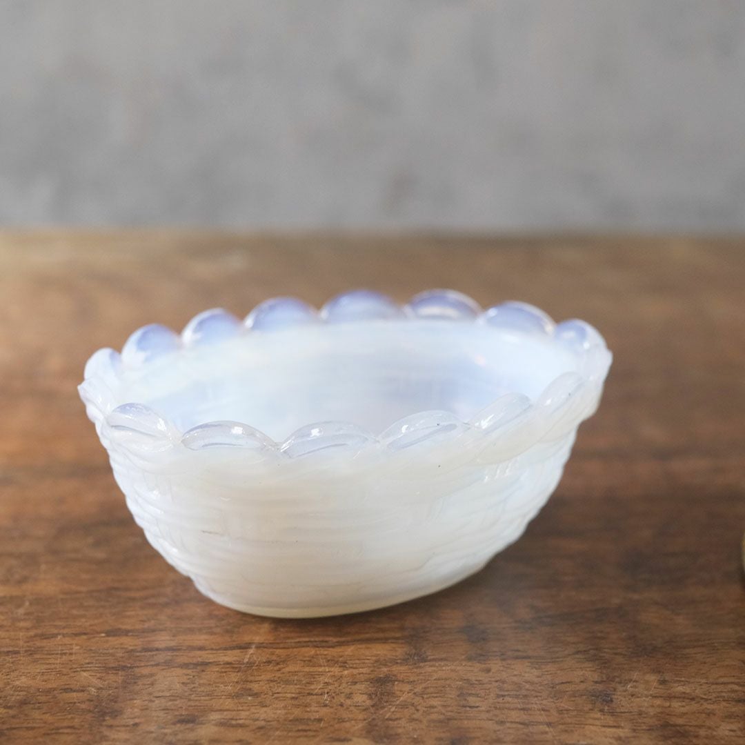 アンティーク小物入れ 鶏 フランス ガラス11