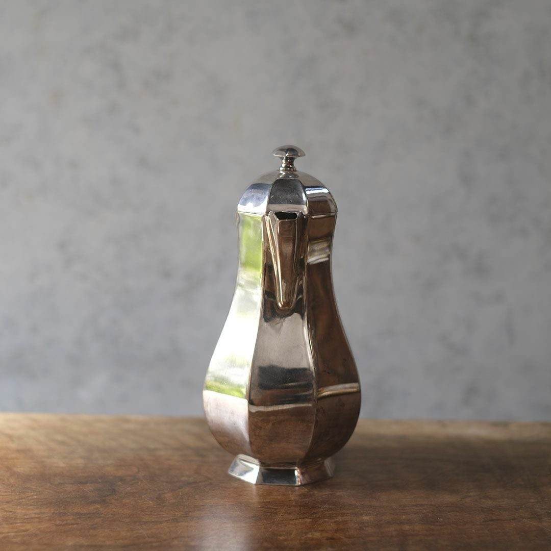 アンティーク ホットウォータージャグ イギリス シルバープレート2