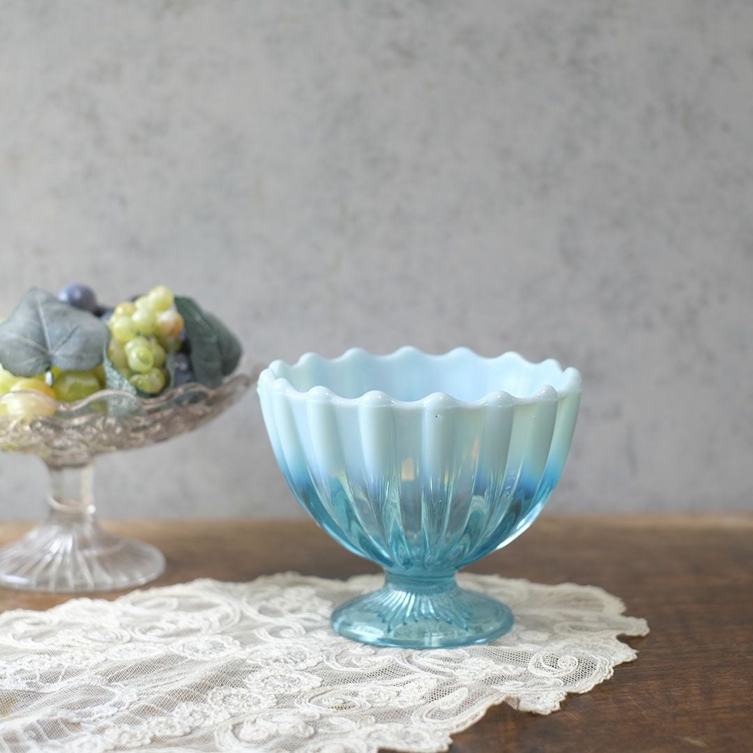  ヴィンテージオパールセントコンポートスタンド イギリス