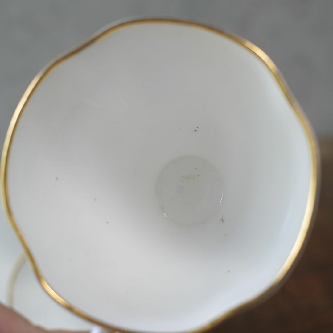 ヴィンテージティーカップトリオ 菫 バイオレット George Stevenson（ジョージ・スティーブンソン）イギリス6