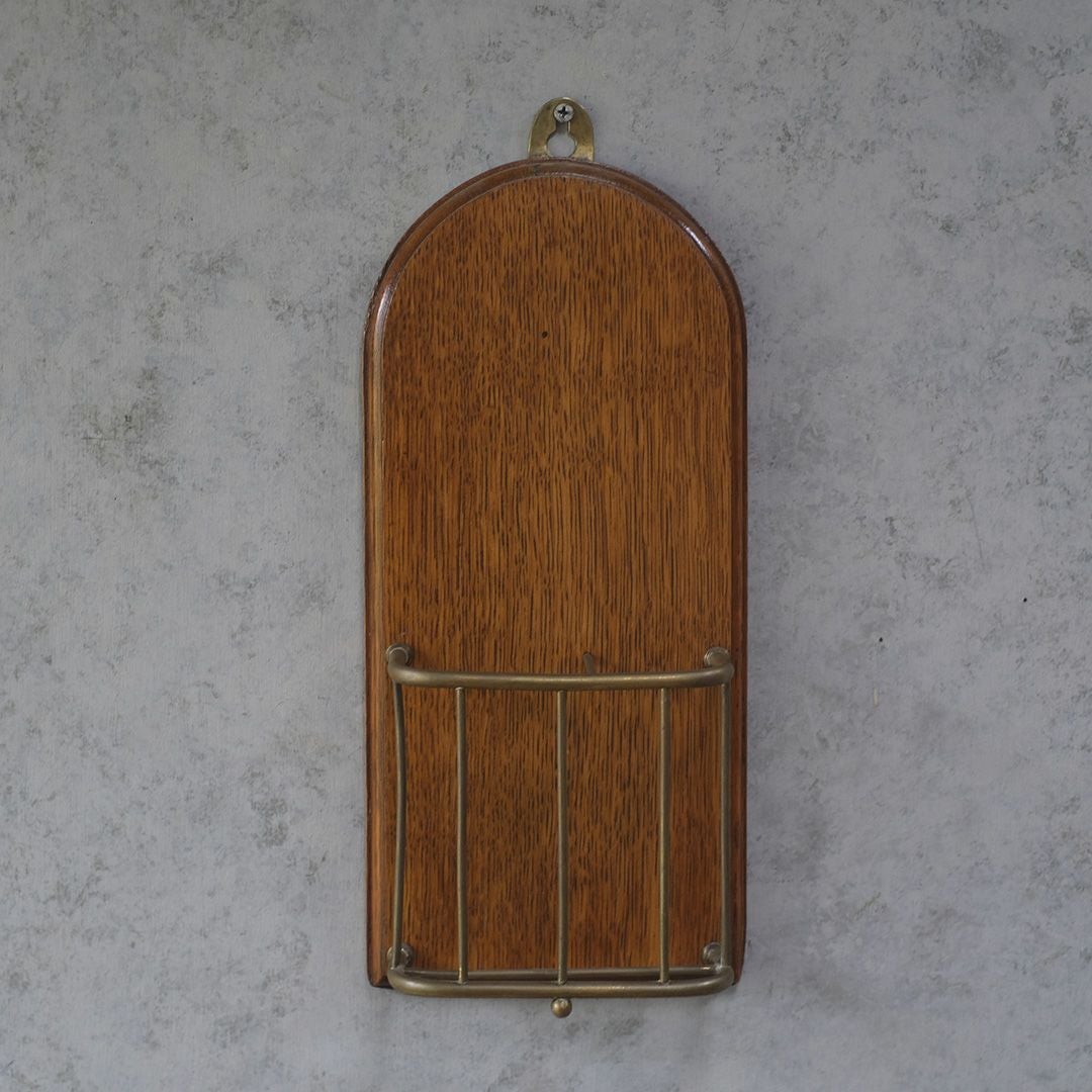 アンティークレターケース 新聞入れ イギリス 木製3