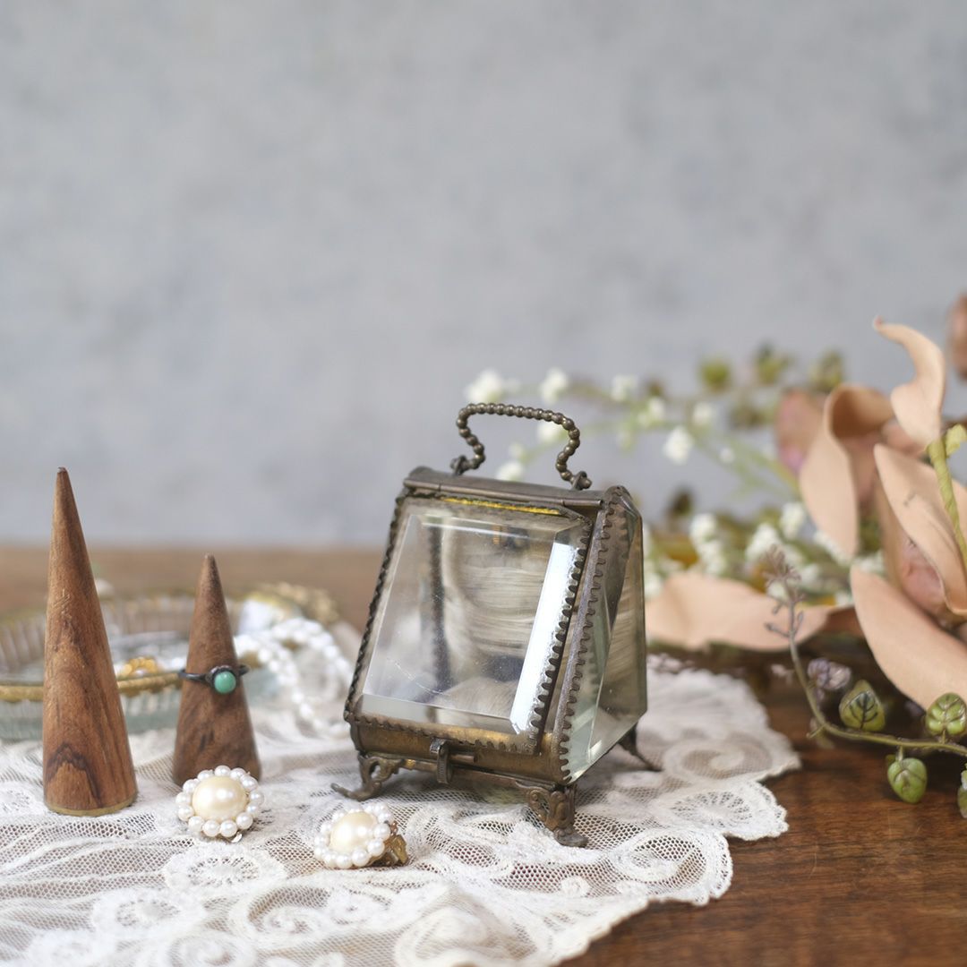 アンティークべべリングジュエリーボックス フランス クラシカルな宝石