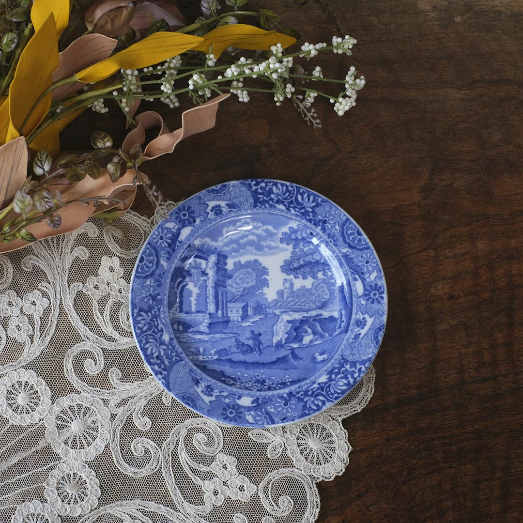 アンティーク小皿 SPODE Italian Pattern（イタリアンパターン