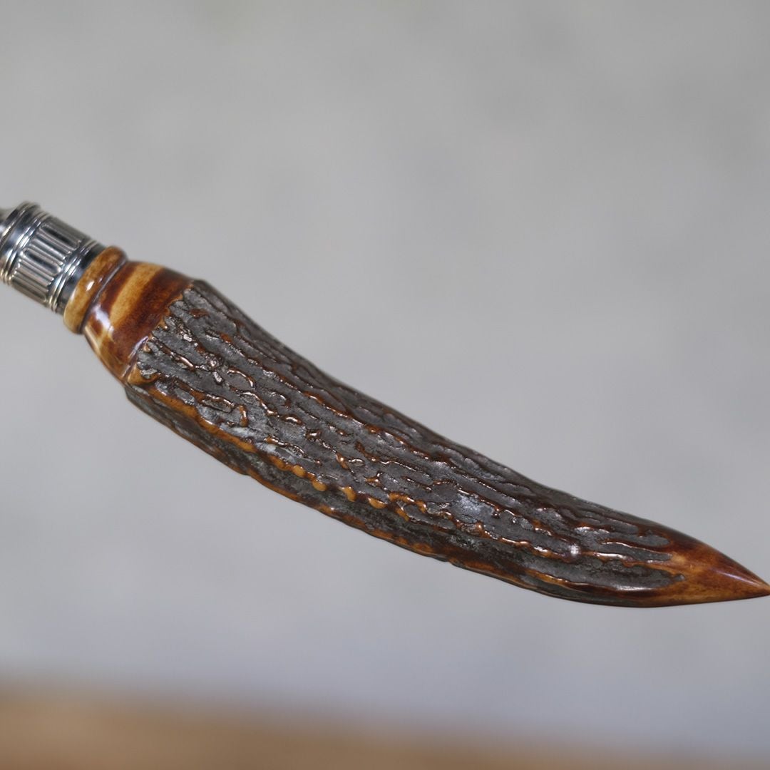 アンティーク クラムスクープ 19世紀 イギリス シルバープレート製パンくずとり ダストパン5