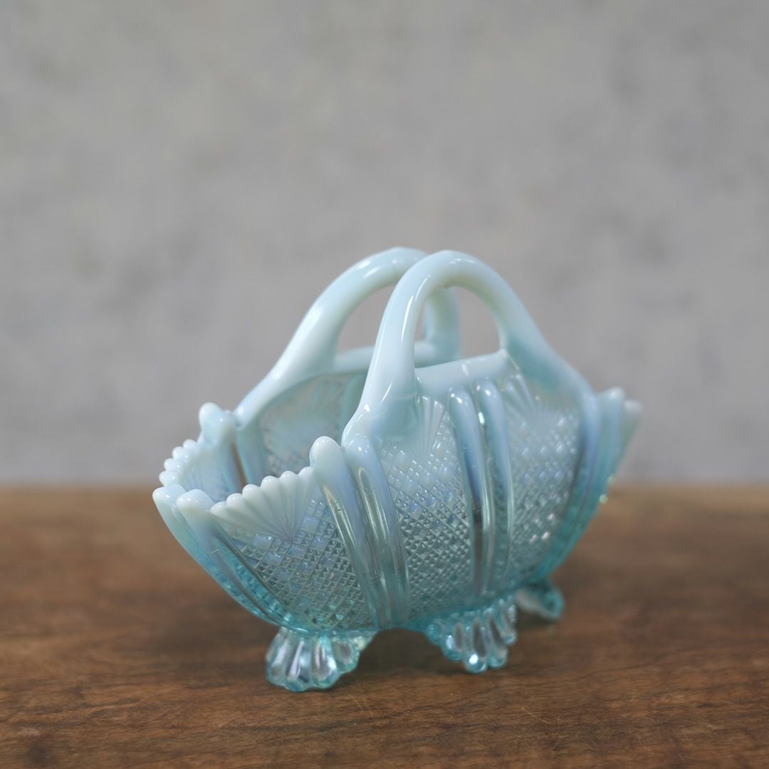 アンティークオブジェ オパールセント ガラスアート イギリス2