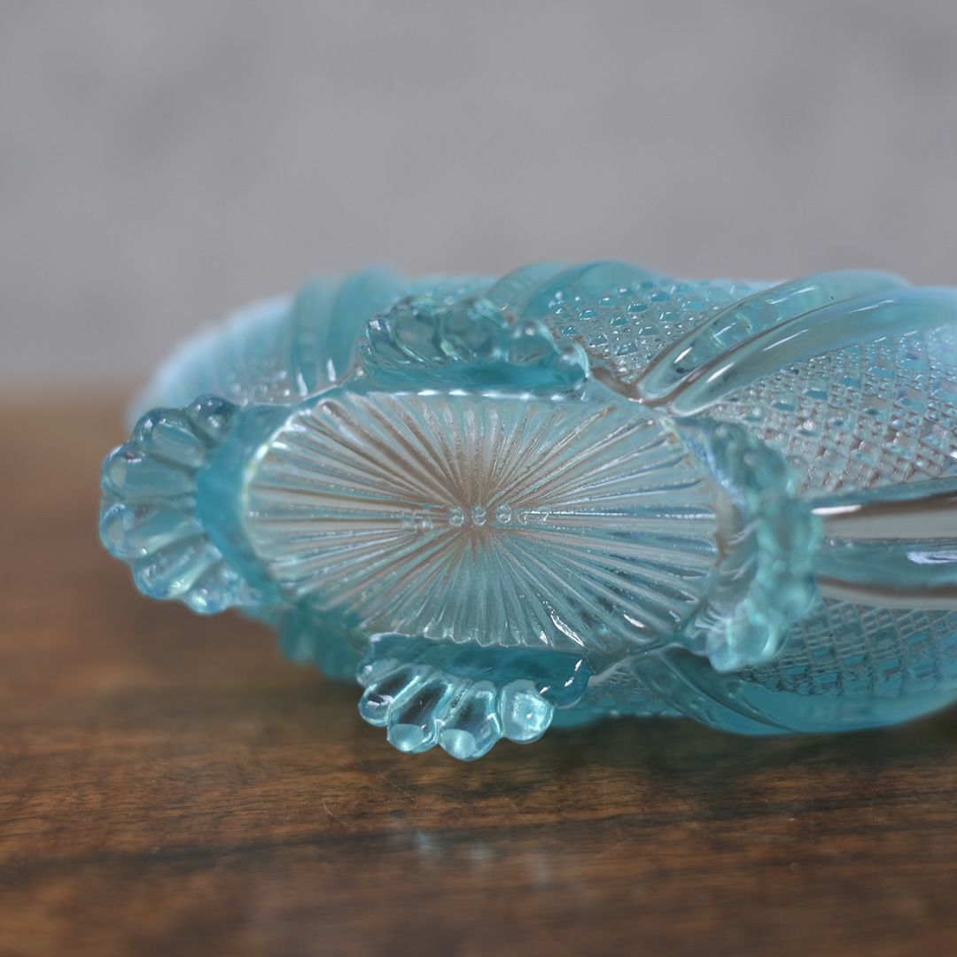 アンティークオブジェ オパールセント ガラスアート イギリス8