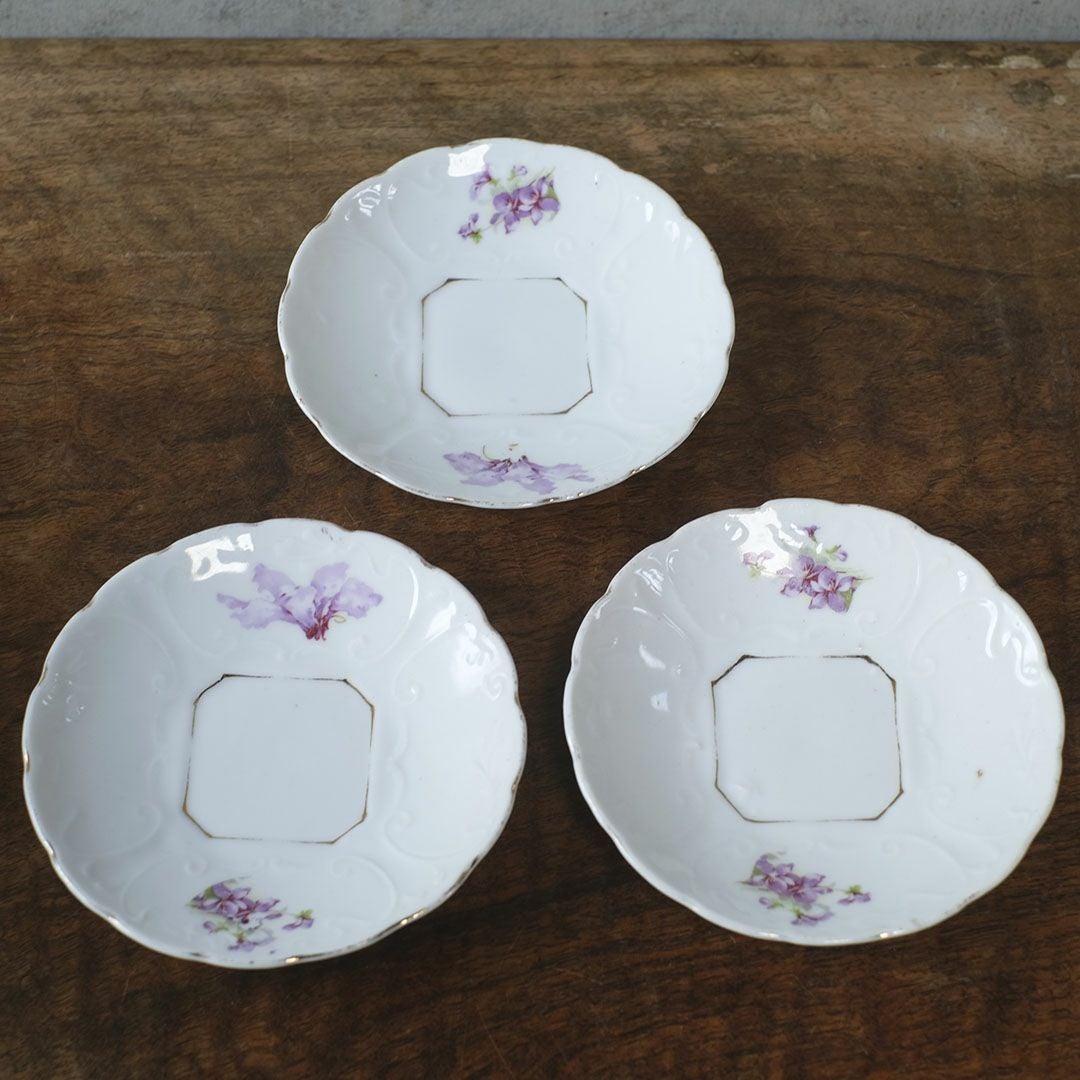 フランス製　アンティーク カップ&ソーサー フランス スミレモチーフ5