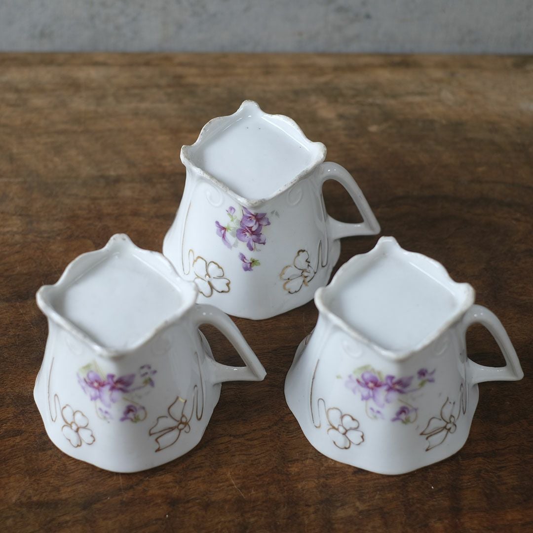 フランス製　アンティーク カップ&ソーサー フランス スミレモチーフ7