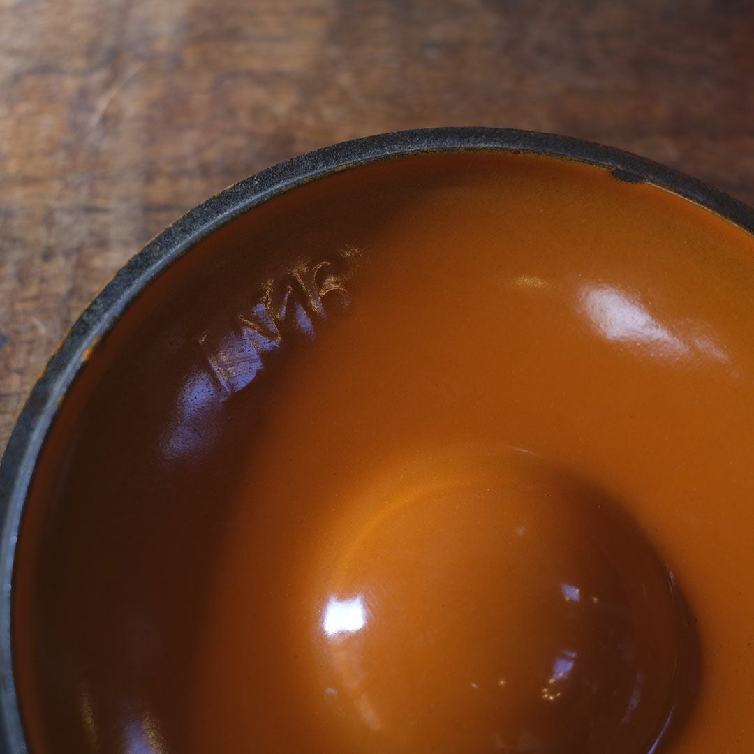 ヴィンテージ ル・クルーゼ LE CREUSET 鍋 オレンジ 片手鍋 フランス10