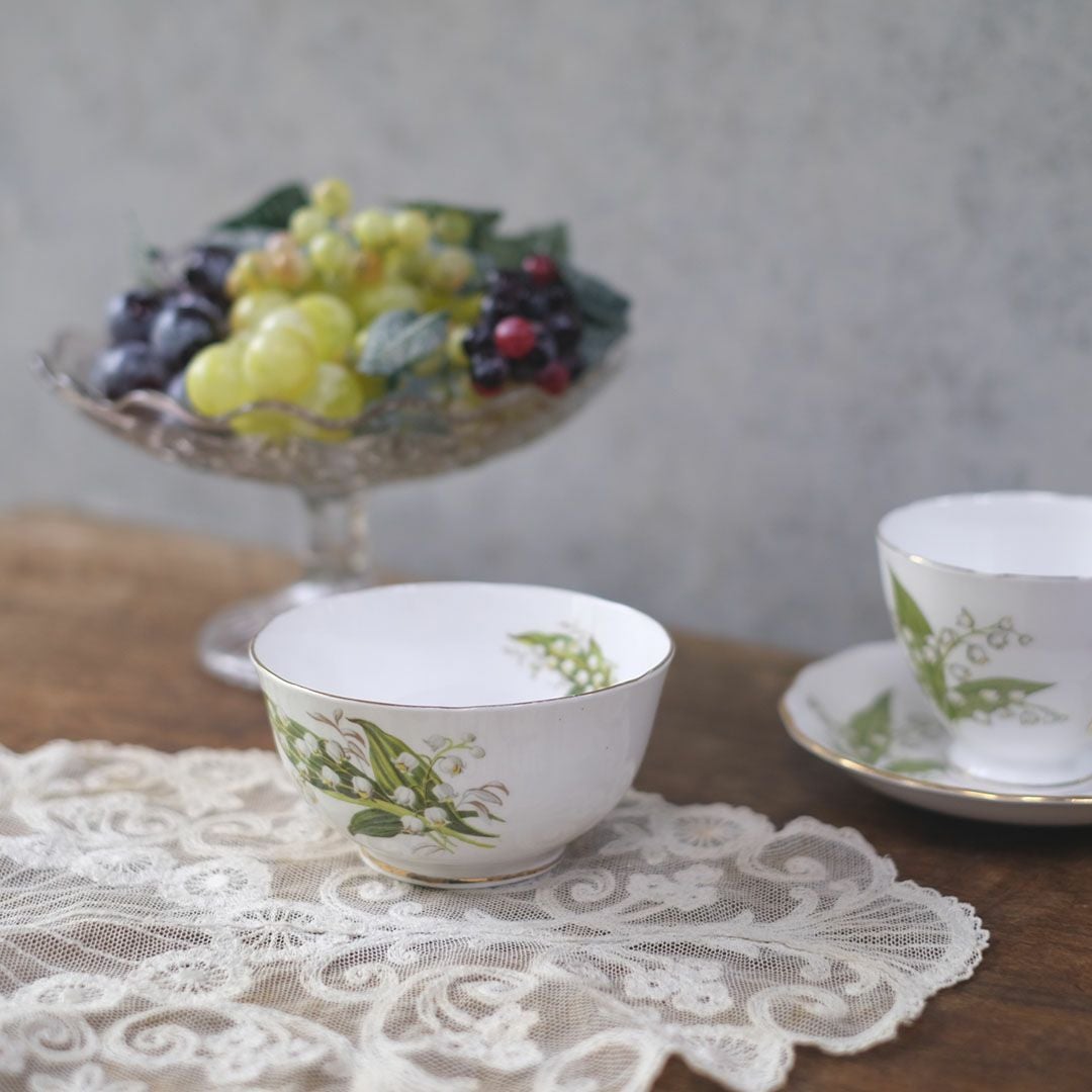 ヴィンテージシュガーボウル MELBA(メルバ) イギリス 鈴蘭1