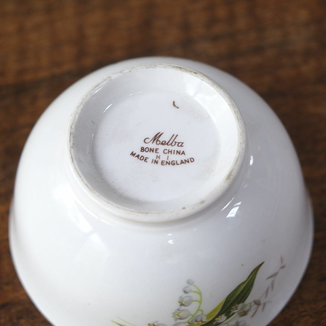 ヴィンテージシュガーボウル MELBA(メルバ) イギリス 鈴蘭8