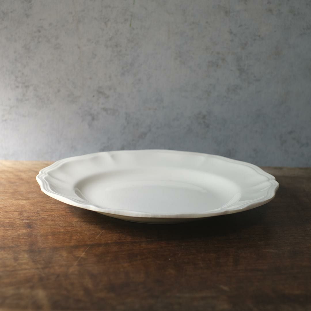 アンティーク皿 フラワーリムプレート 白 花リム皿/アンティーク食器3