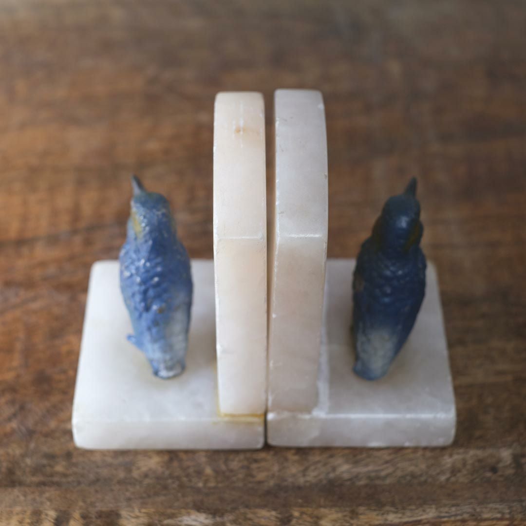 アンティークブックエンド 鳥 大理石6