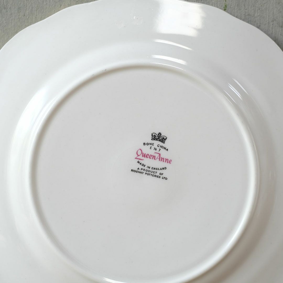 ヴィンテージティーカップトリオ QUEEN ANNE(クイーンアン)菫 バイオレット イギリス11