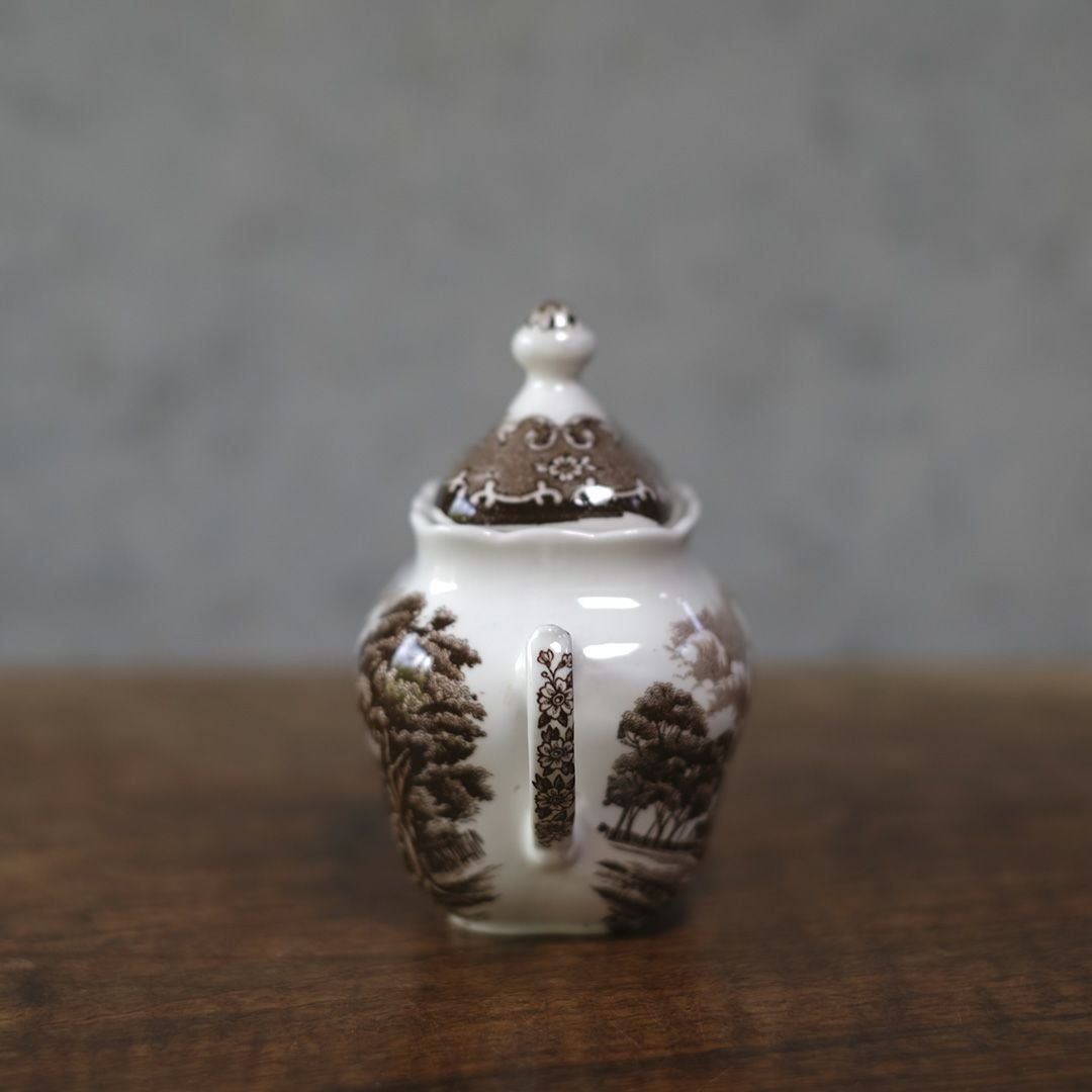 アンティークシュガーポット W.H. Grindley & Co Ltd（グラインドレー）陶器 イギリス2