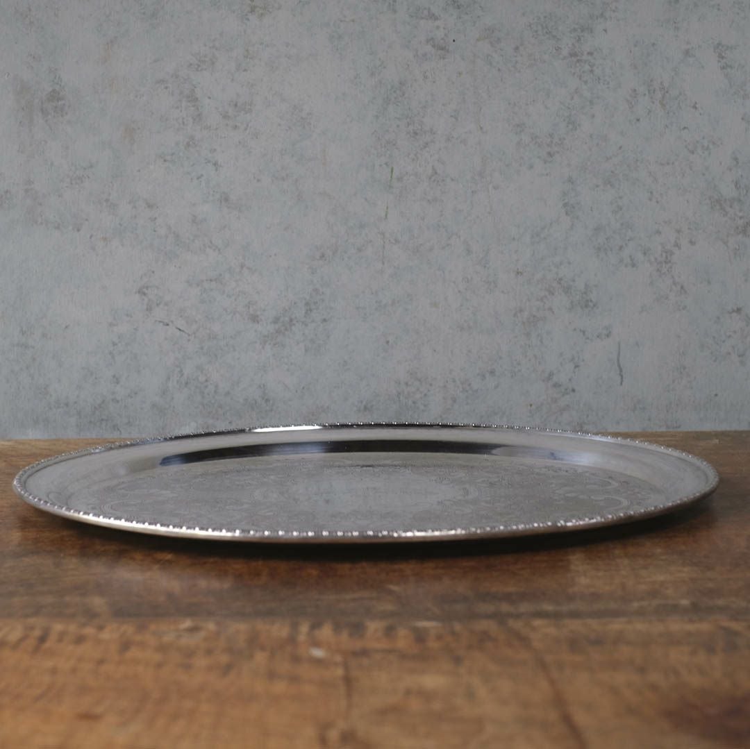 ヴィンテージトレイ シルバープレート イギリス ティートレイ4