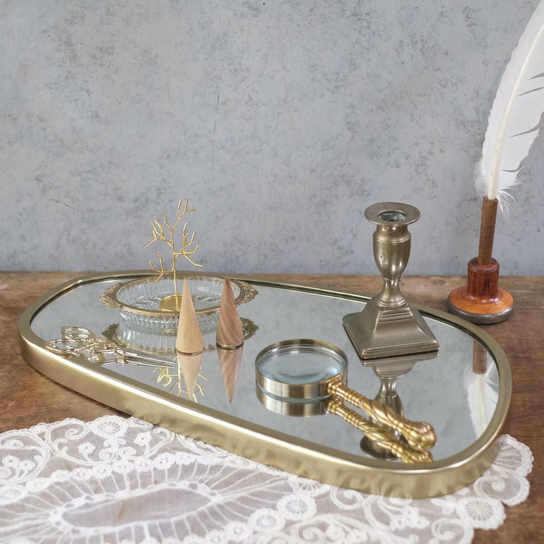 アシンメトリー壁掛けミラー 鏡4