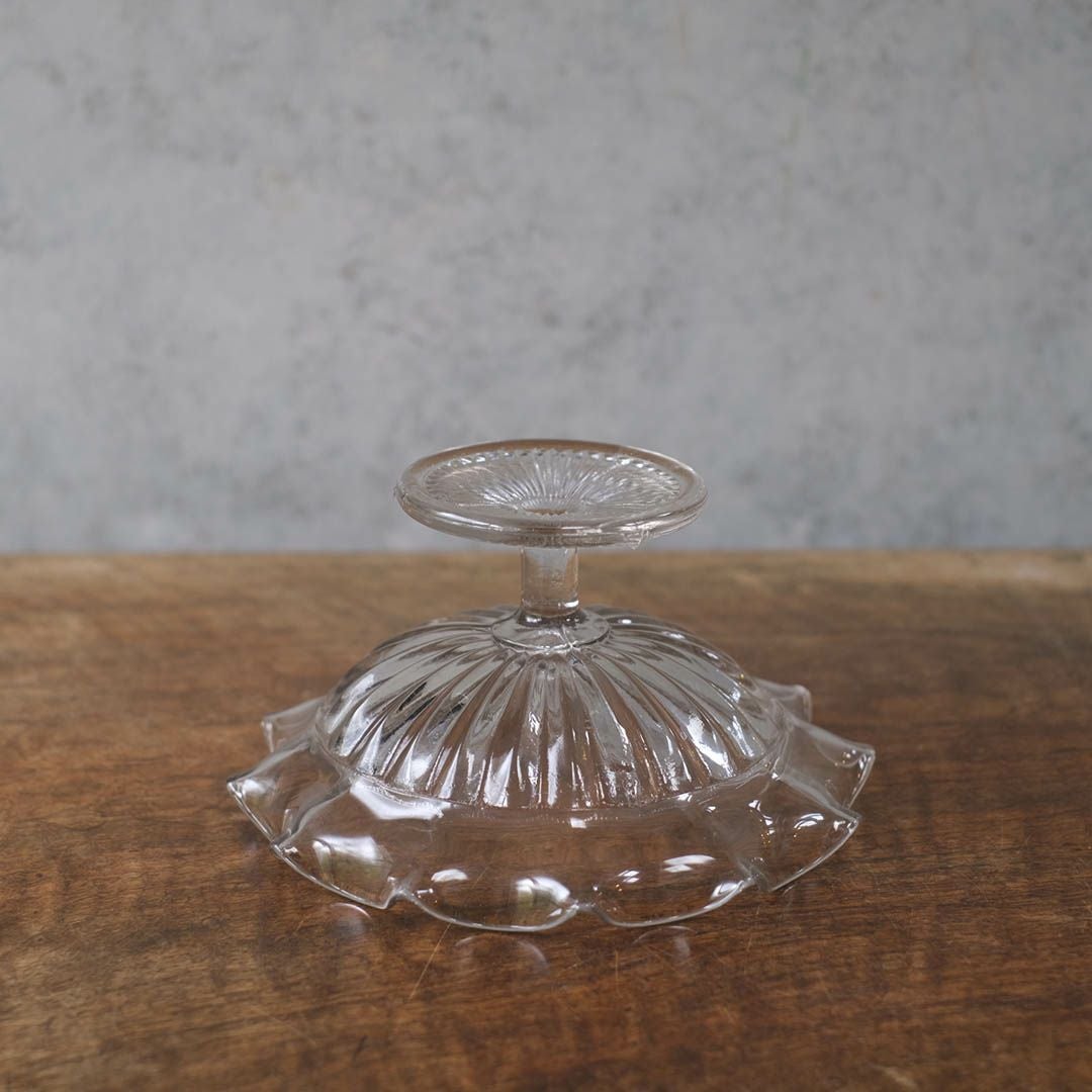 アンティークガラスケーキトレイスタンド イギリス シンプル コンポート/アンティーク食器5