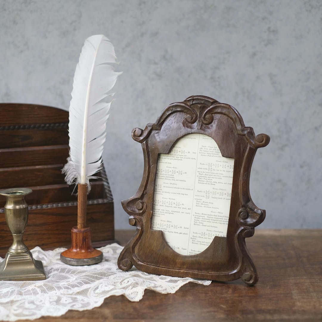 オールドウッドフレーム 手彫り