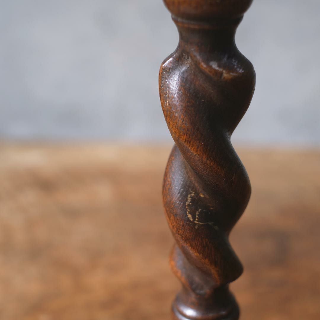 アンティークキャンドルスティックペア オーク イギリス 燭台 オブジェ5