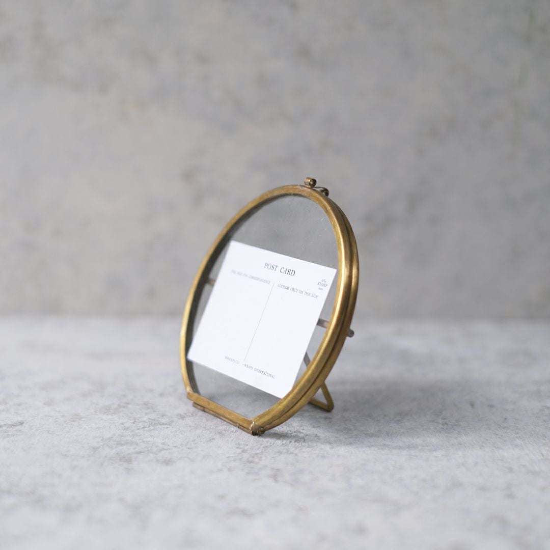 真鍮の丸いフォトフレーム 写真立て3