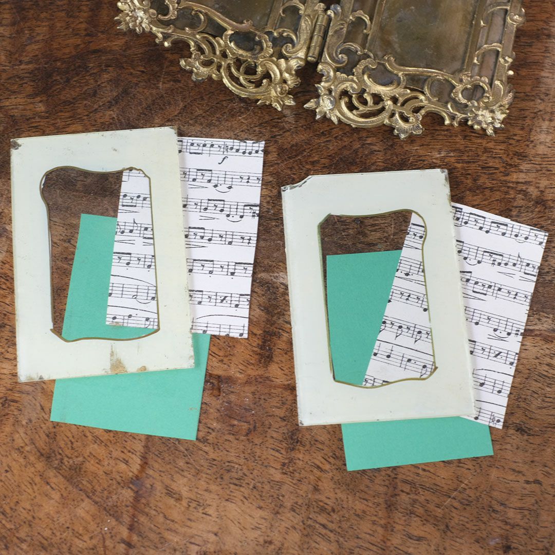 アンティ―クフォトフレーム ロココ 真鍮透かし装飾 写真立て フランス7