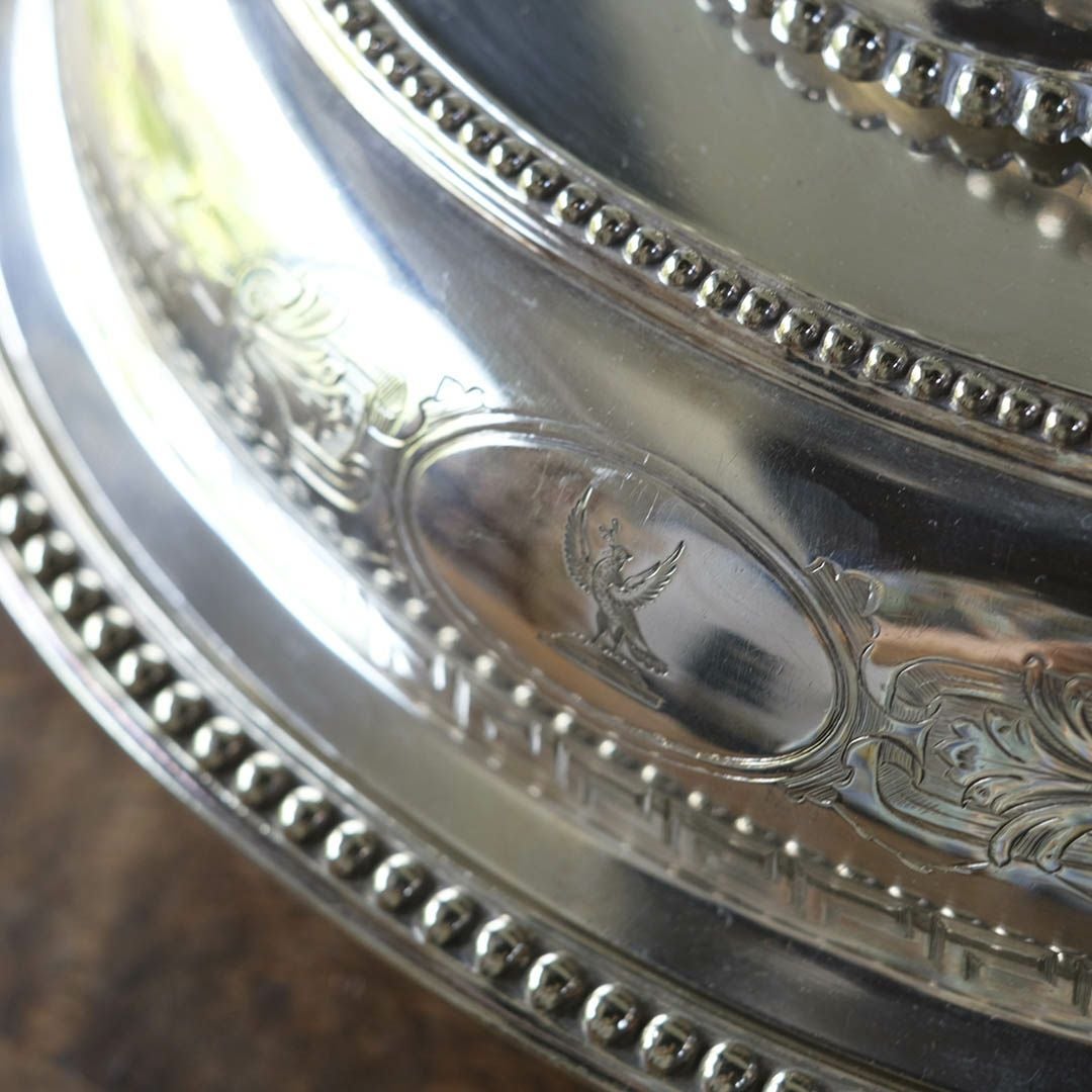 アンティーク アントレディッシュ シルバープレート 蓋付きディッシュ7