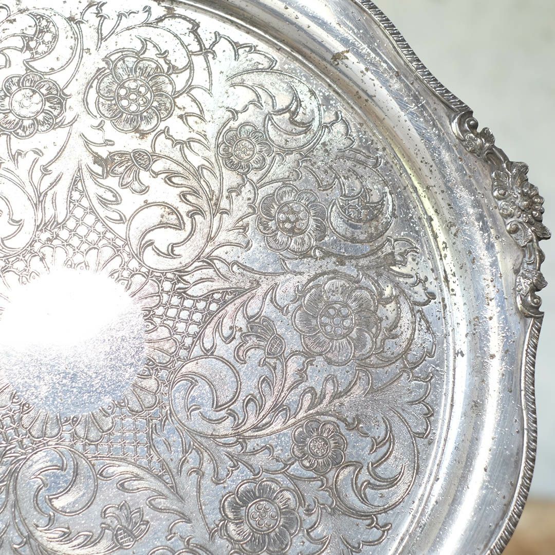 アンティークトトレイ シルバープレート お盆 銀メッキイギリス4