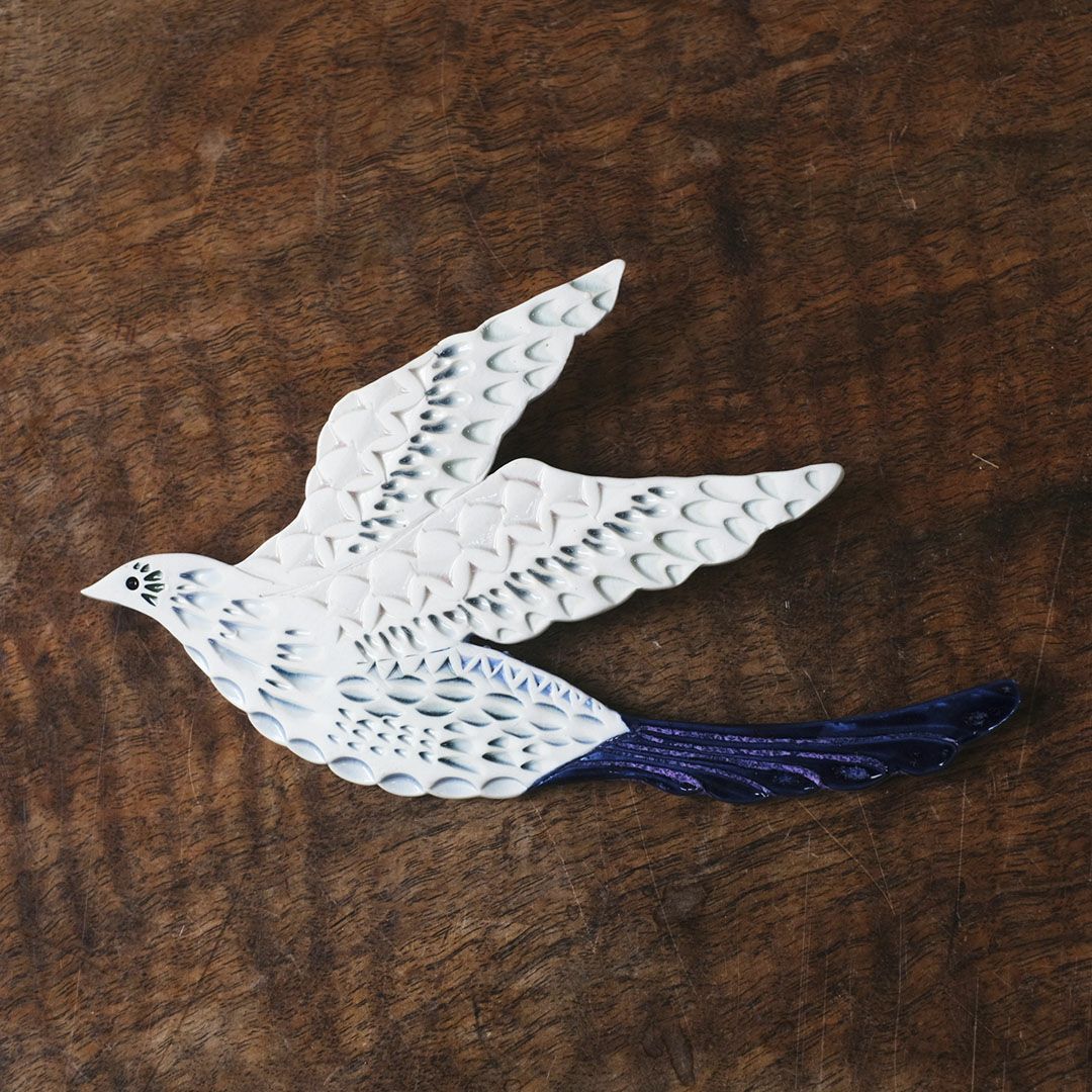 かわいい陶器の鳥のアートオブジェ Pottery studio K 金子ひとみ 作家