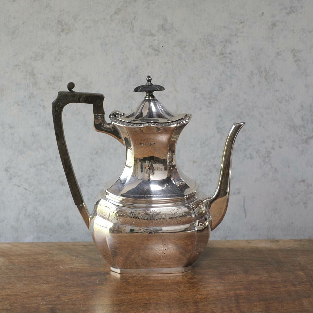 アンティークティーポットセット エドワーディアンリボン ティーサービス ウォーカーアンドホール W&H イギリス2