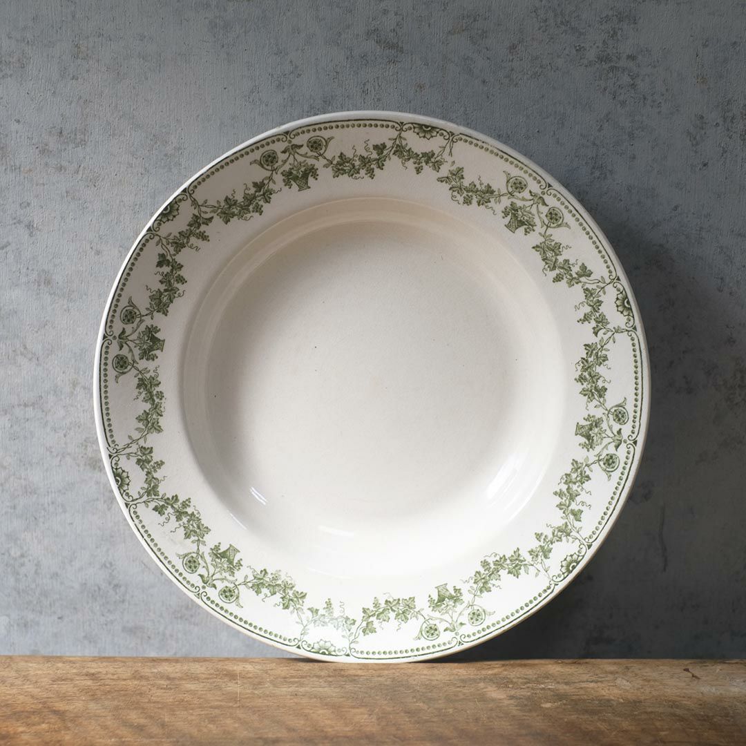 アンティーク皿 Sarreguemines（サルグミンヌ  CHAMPAGNY フランス アンティーク食器１