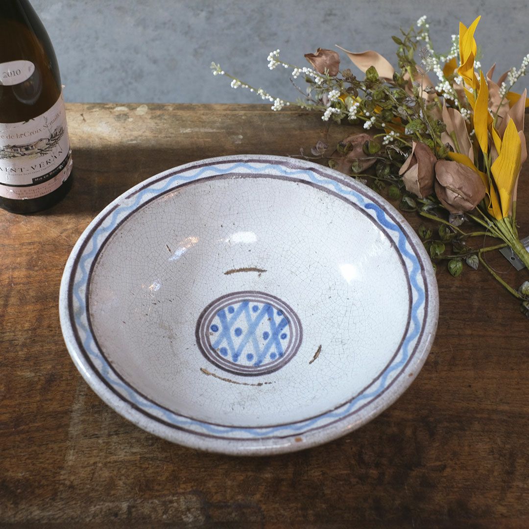 アンティークボウル キュノワール 陶器 フランス