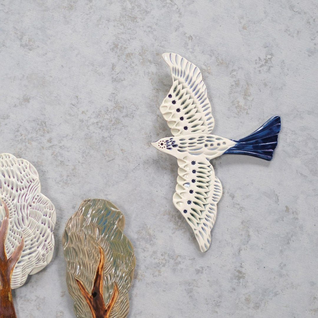 かわいい陶器の鳥のアートオブジェ Pottery studio K 金子ひとみ 作家