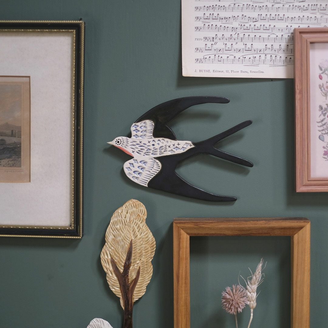 かわいい陶器の鳥のアートオブジェ Pottery studio K 金子ひとみ 作家