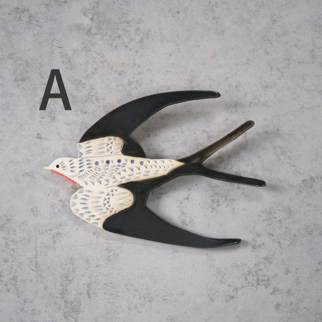 かわいい陶器の鳥のアートオブジェ Pottery studio K 金子ひとみ 作家