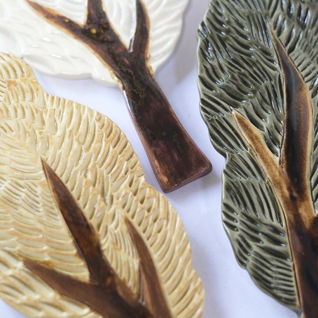 かわいい陶器の木のアートオブジェ Pottery studio K 金子ひとみ 作家