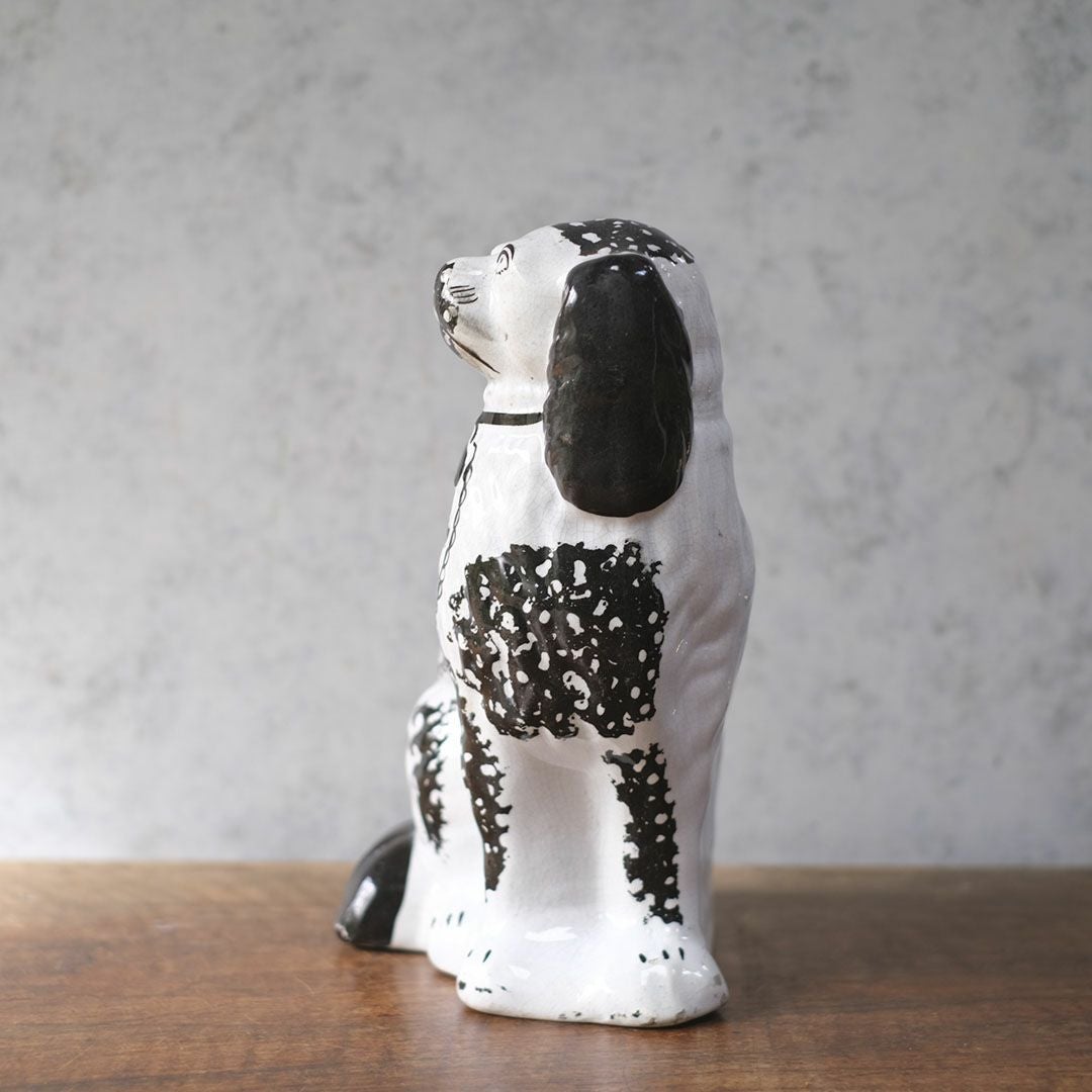 アンティークフィギュリン 犬の置物 スタッフォードシャードッグ 陶器 イギリス3