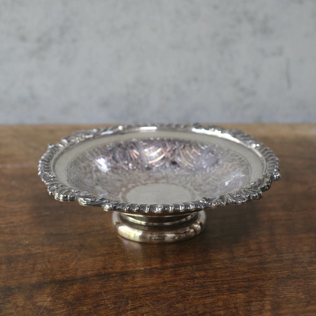 アンティークキャンディボウル シルバープレート 銀メッキ イギリス2