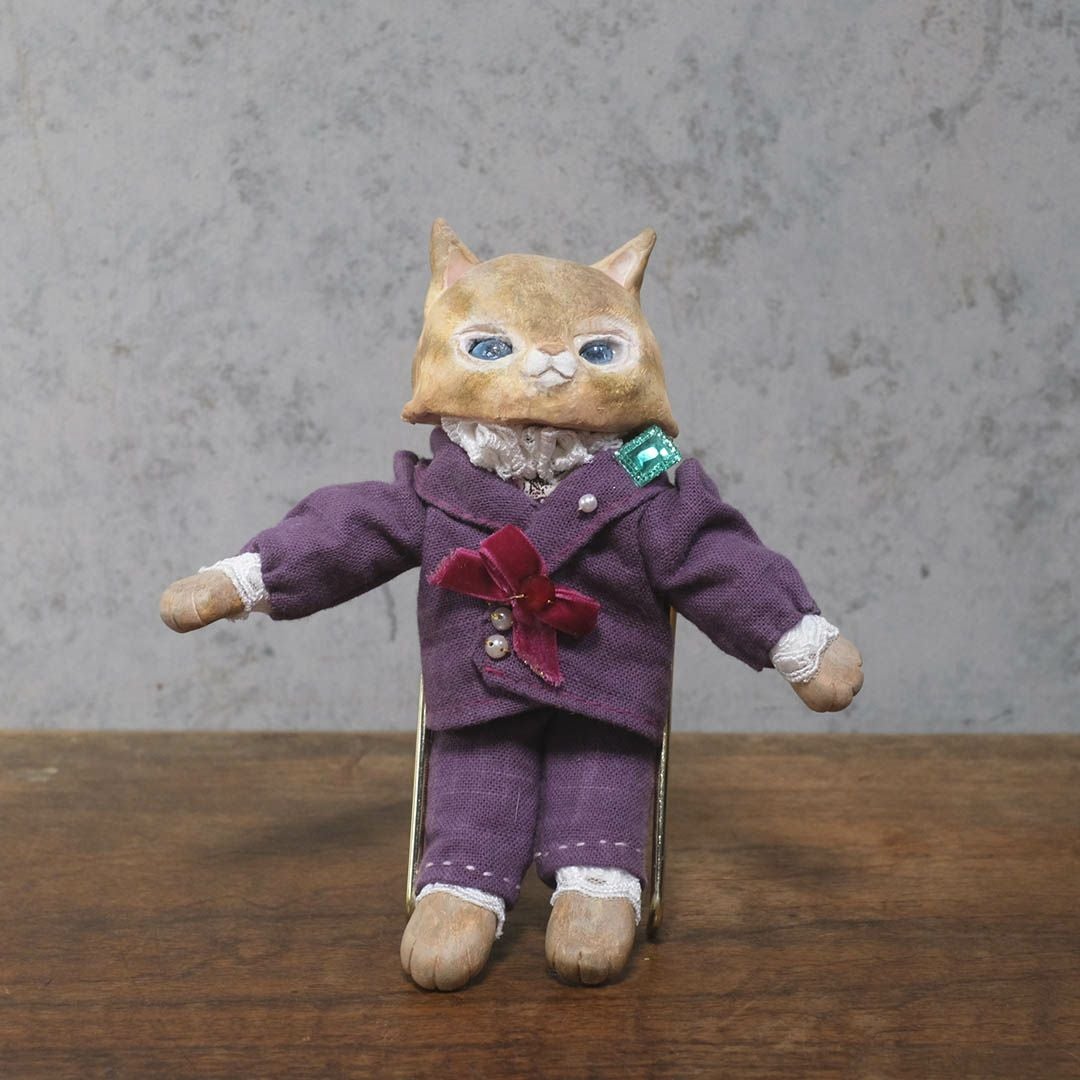 奏ちよこ茶トラ 作家のオブジェ2