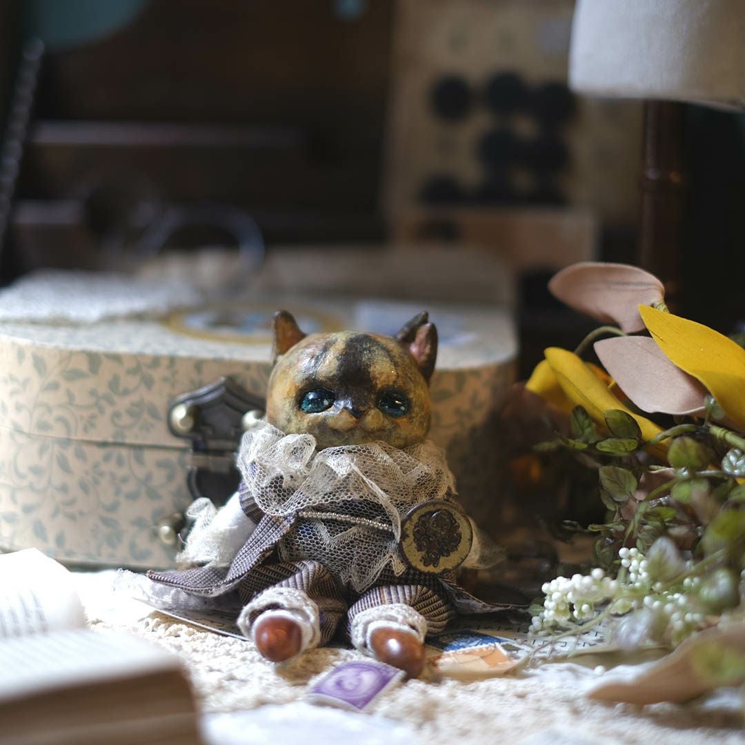 奏ちよこ サビ猫 人形 ドール