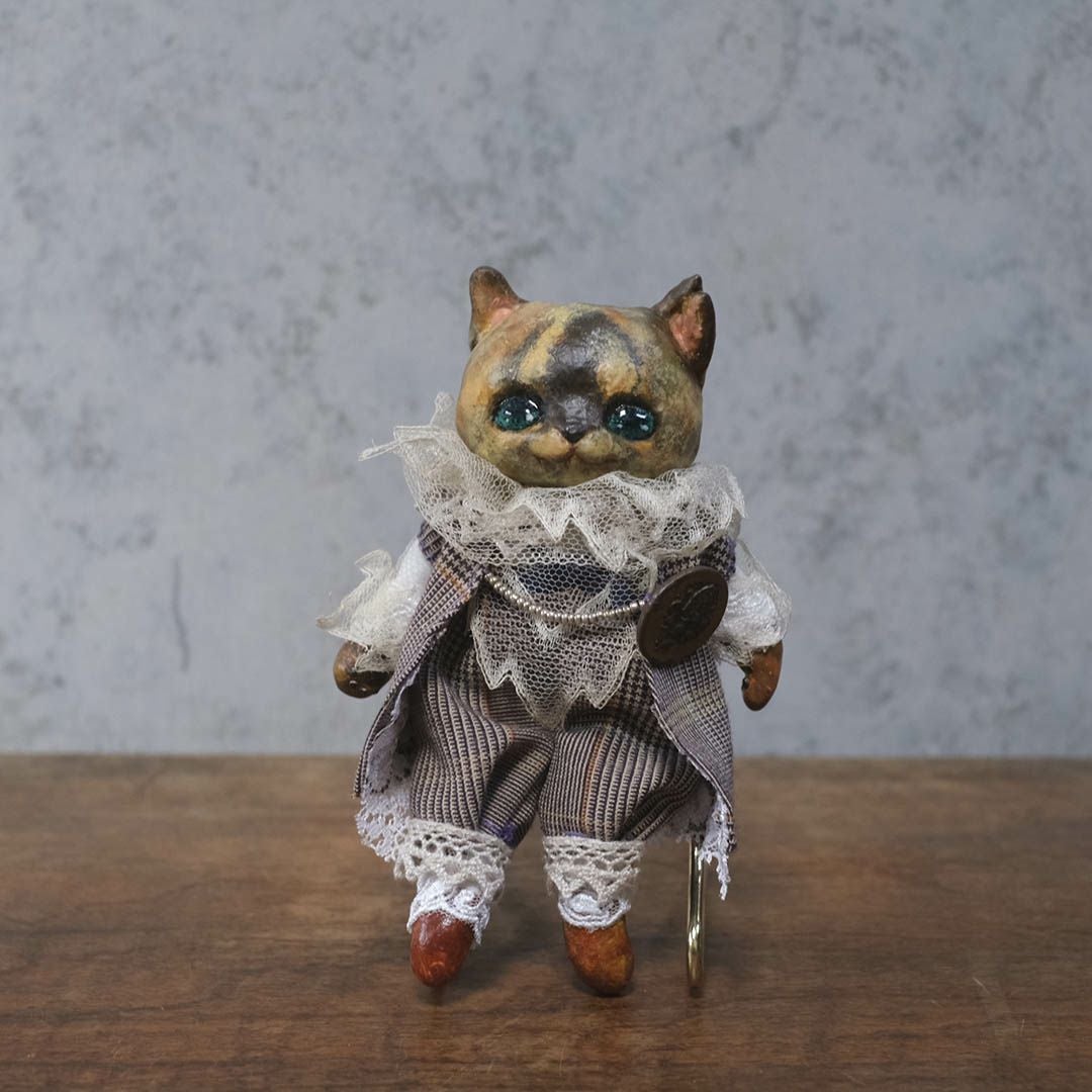 かわいい奏ちよこ サビ猫 人形 ドール 空創作家 おしゃれなインテリア