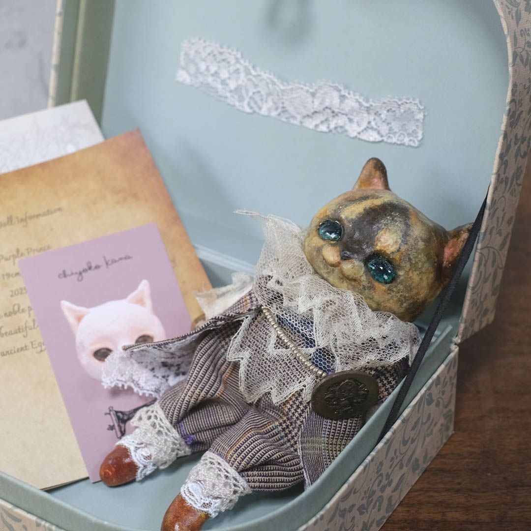 かわいい奏ちよこ サビ猫 人形 ドール 空創作家 おしゃれなインテリア