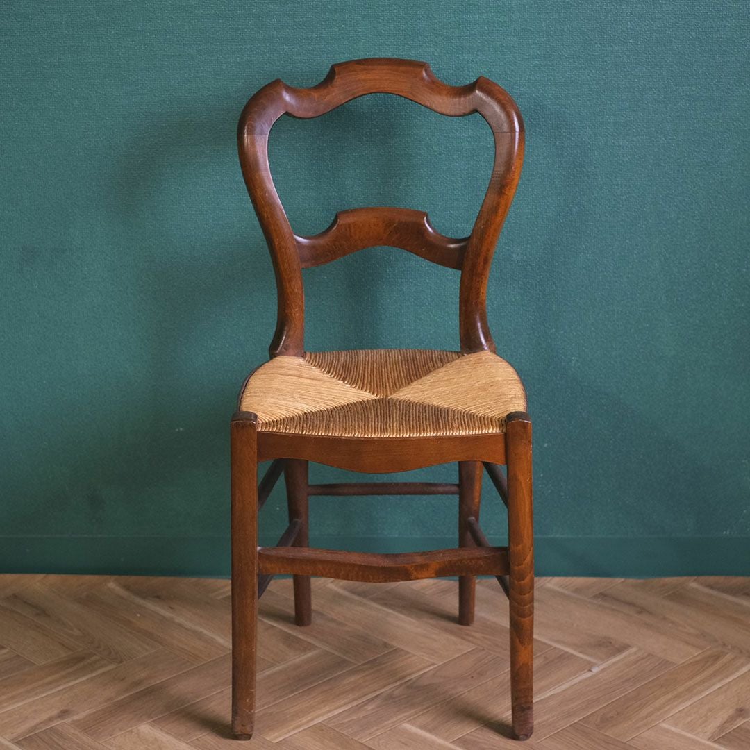 アンティークチェア ラッシュシート イギリス ケーンシートの椅子 アンティーク家具4