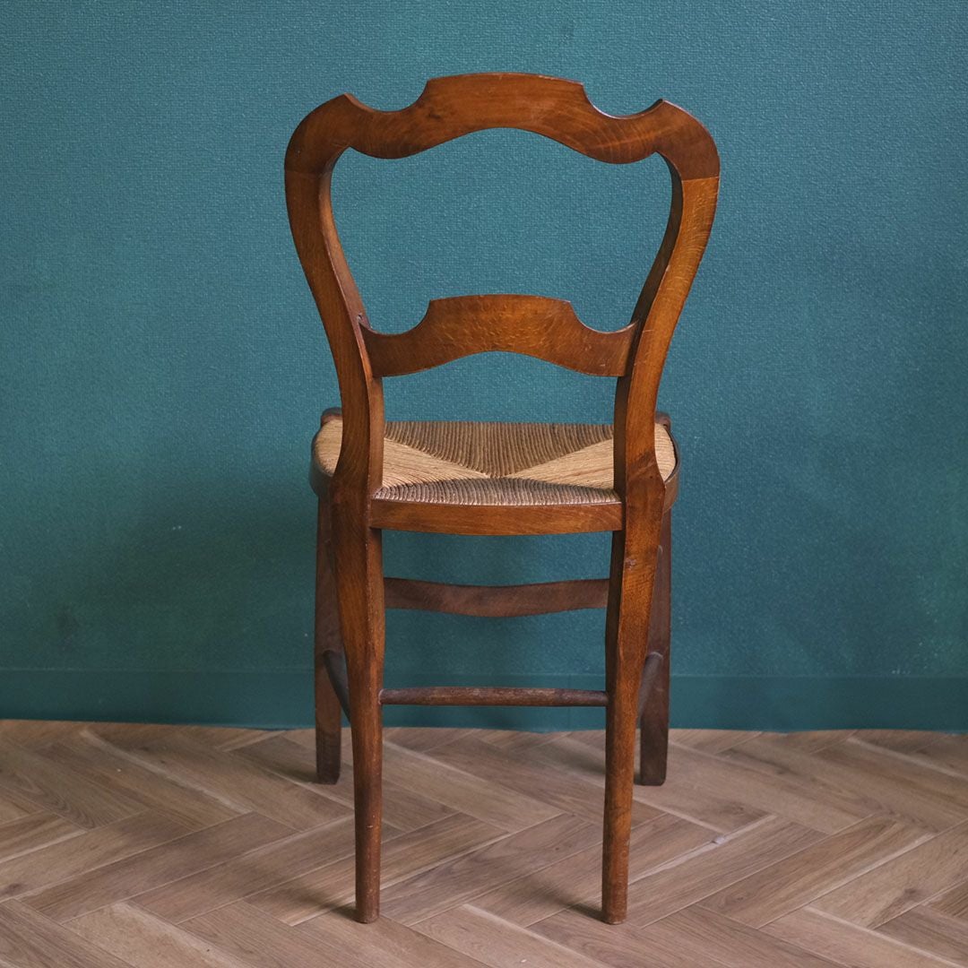 アンティークチェア ラッシュシート イギリス ケーンシートの椅子 アンティーク家具11