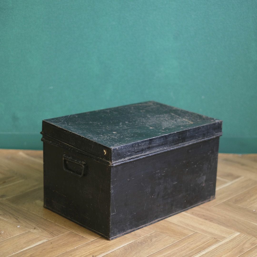 アンティークブリキボックス P.W.HOLT イギリス 蓋付収納箱5