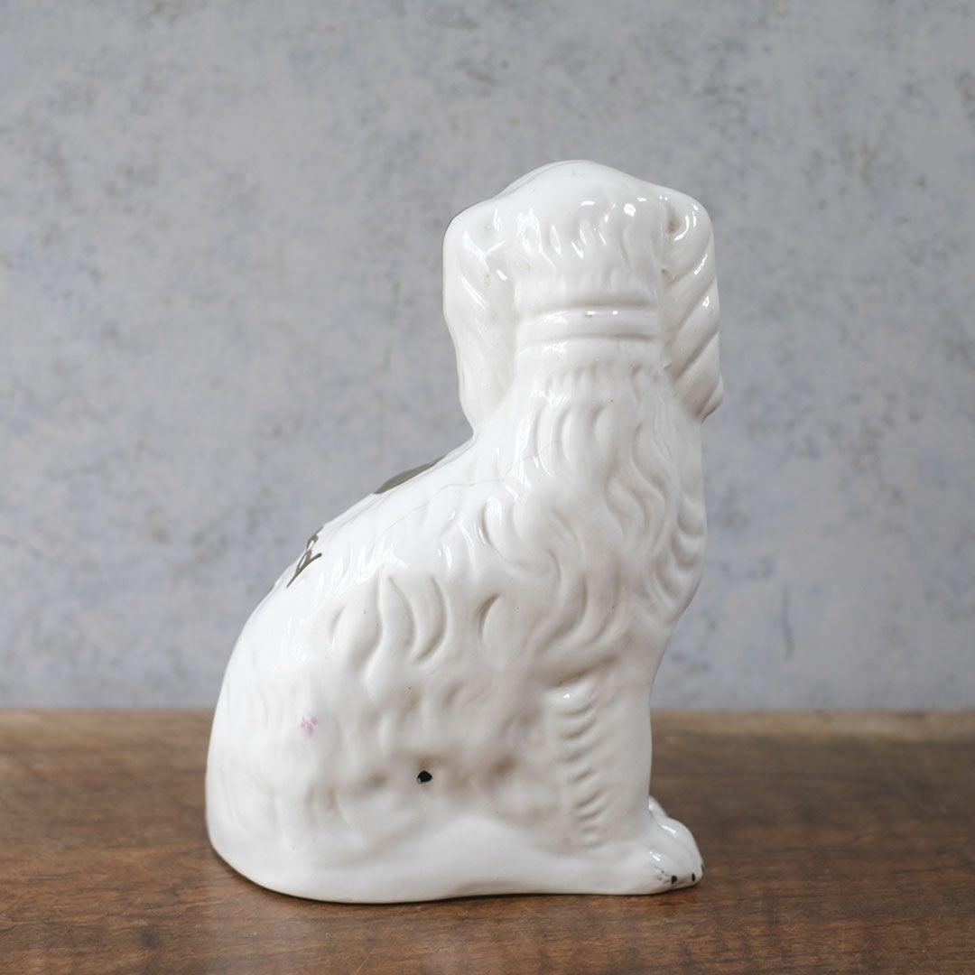 アンティークスタッフォードシャードッグ イギリス 陶器の犬の置物4