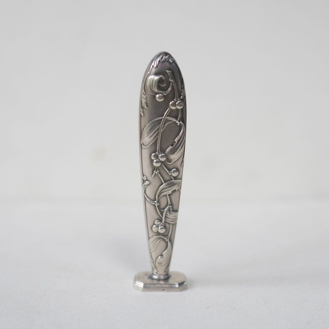 アンティークモノグラムスタンプ シーリング シルバー 純銀 鈴蘭 リリー3